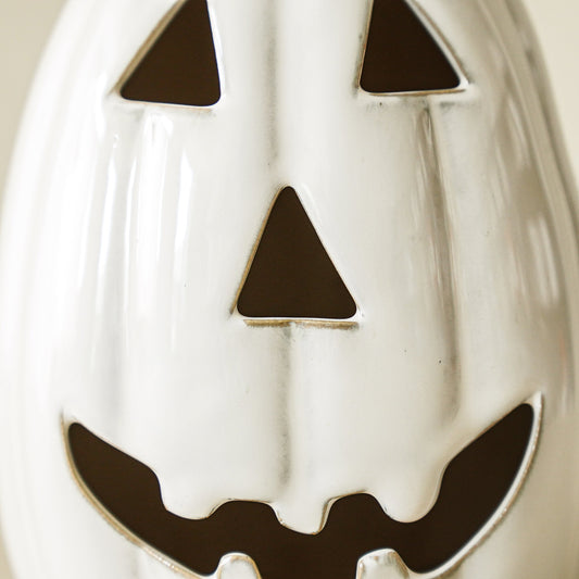 Tall Ceramic Jack-O-Lantern