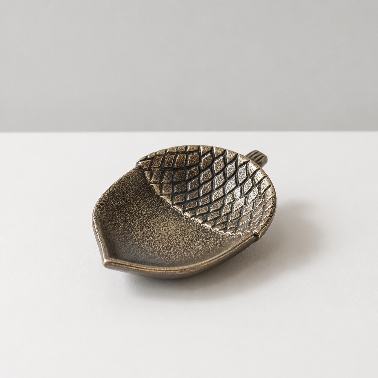Antique Brass Acorn Tray