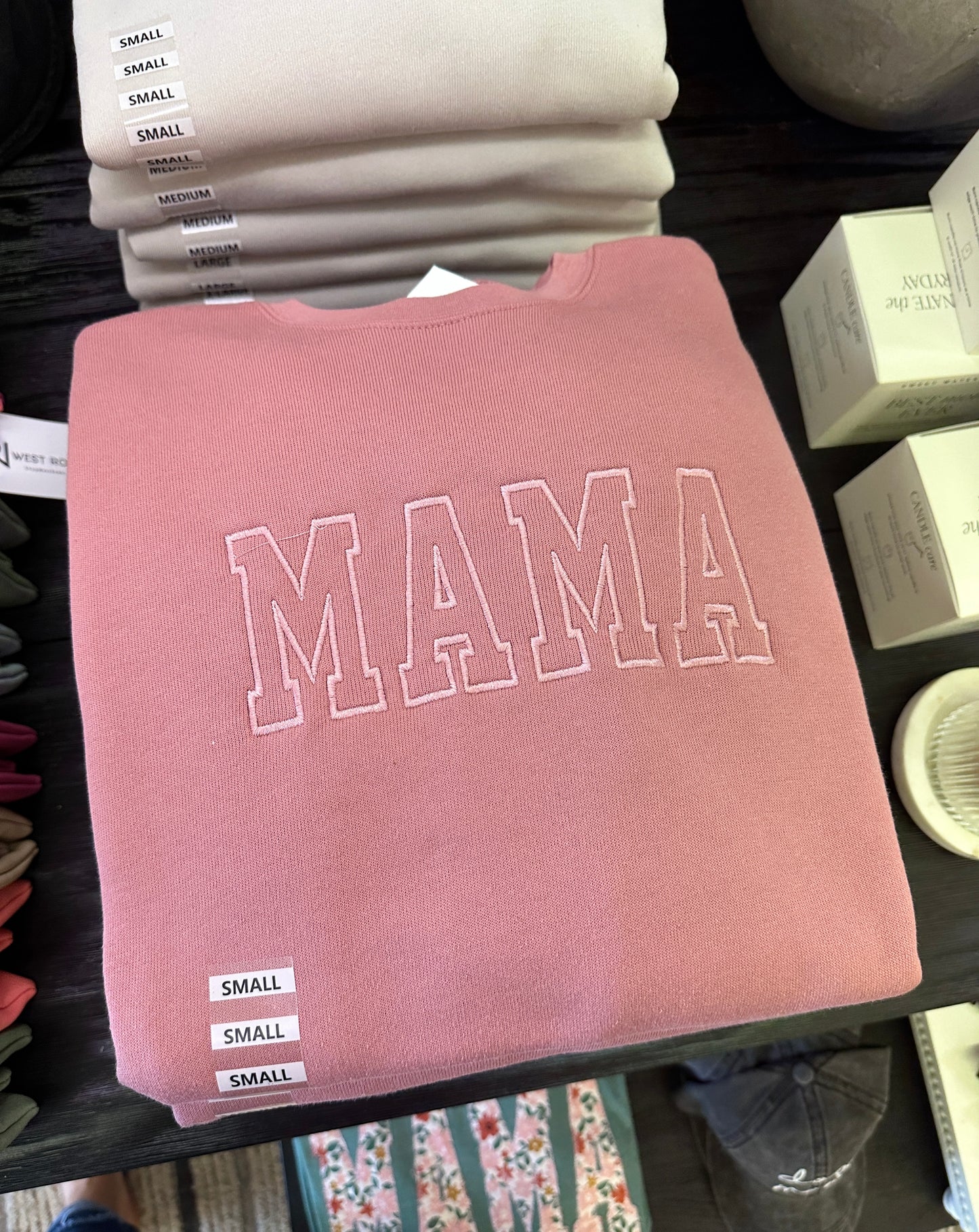 Mama Embroidered Sweatshirt - 2 Colors