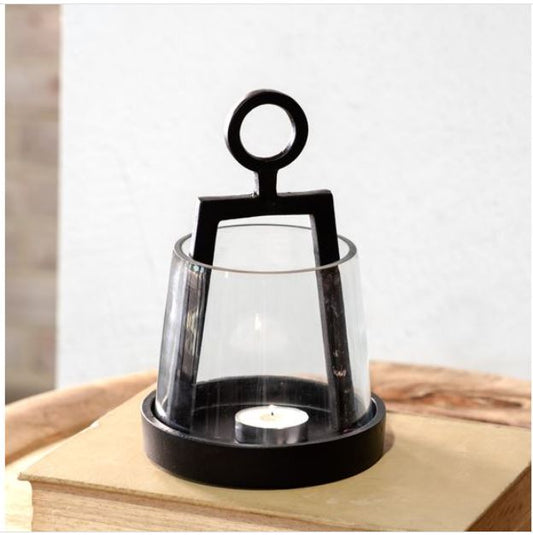 Lenore Metal and Glass Lantern
