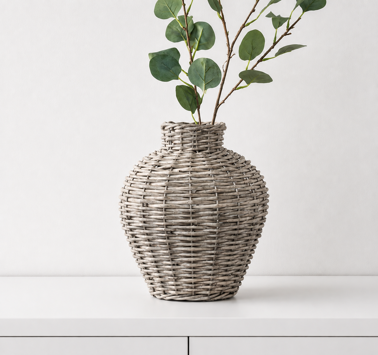 Woven Willow Vase