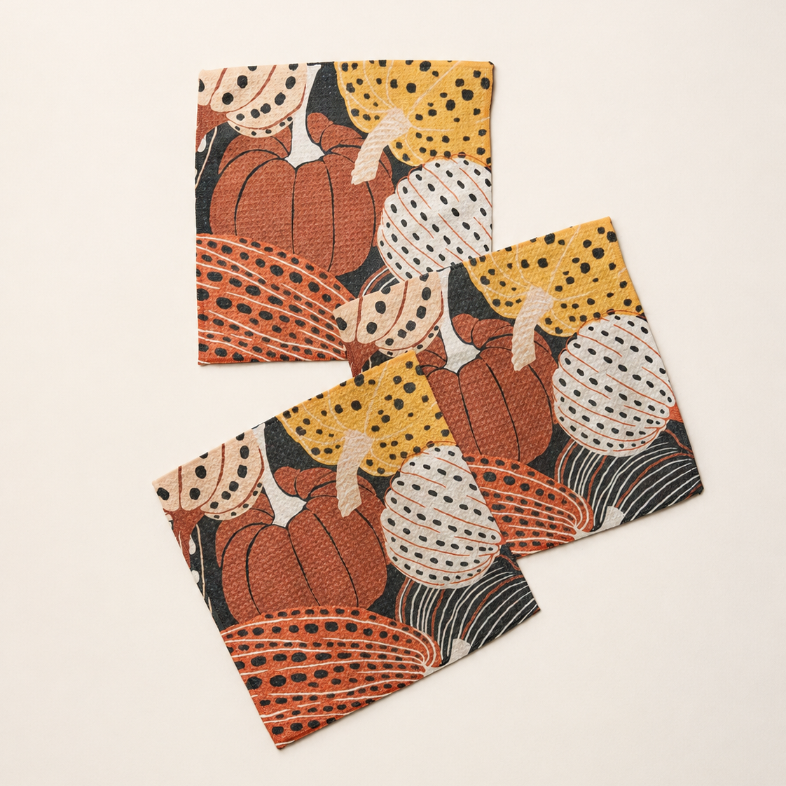 Geometry | S/3 Painted Patch Dishcloth Set