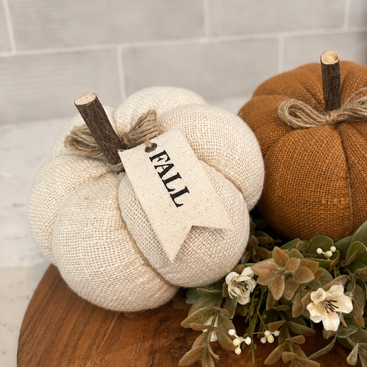 Ivory Knit Pumpkin