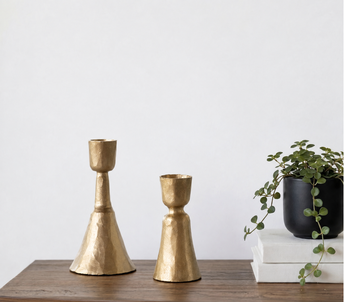 S/2 Cleo Gold Taper Holders