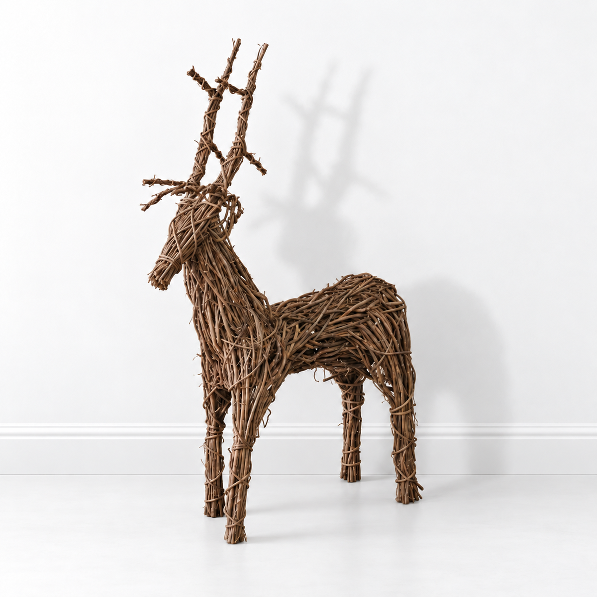Twig Deer Sculpture