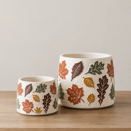 Cement Leaves Planter