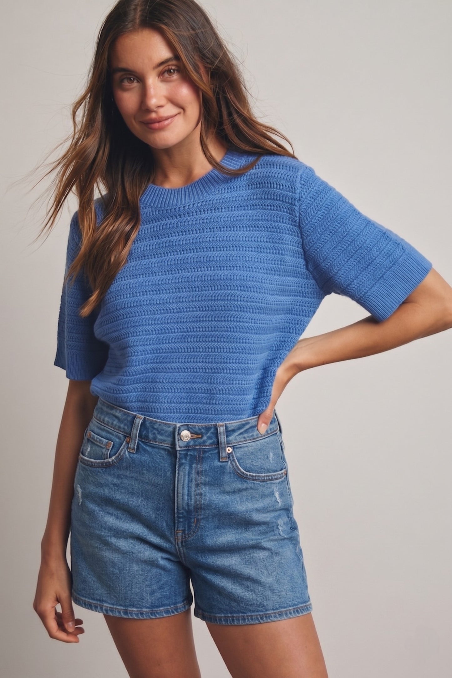 Coastal Short Sleeve Sweater