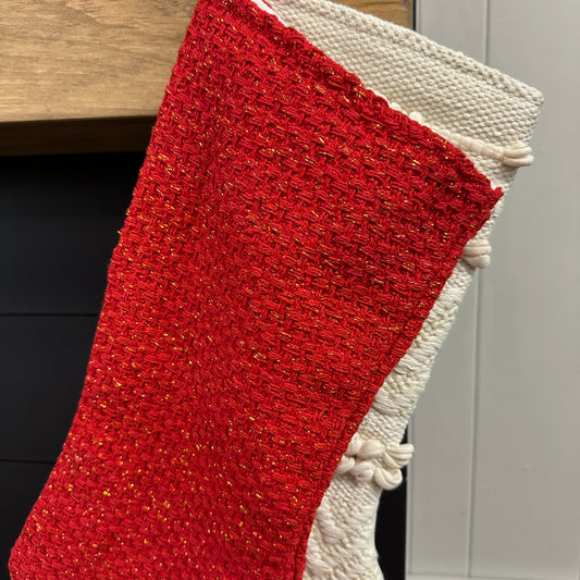 Woven Red Stocking 2