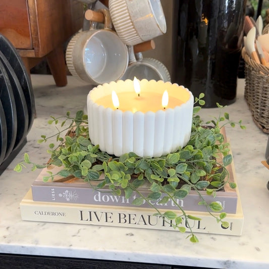 3 Wick LED Cement Candle
