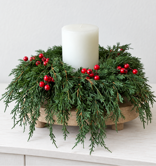 Alpine Falls Berries Candle Ring