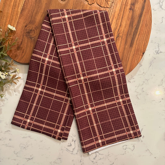 Cozy Plaid Tea Towel