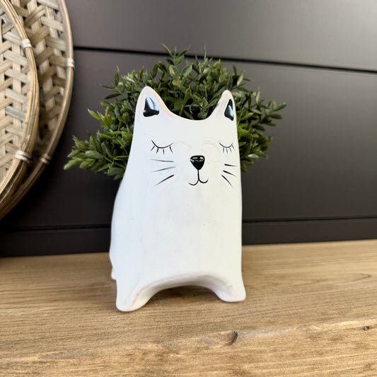 Ceramic Cat Planter