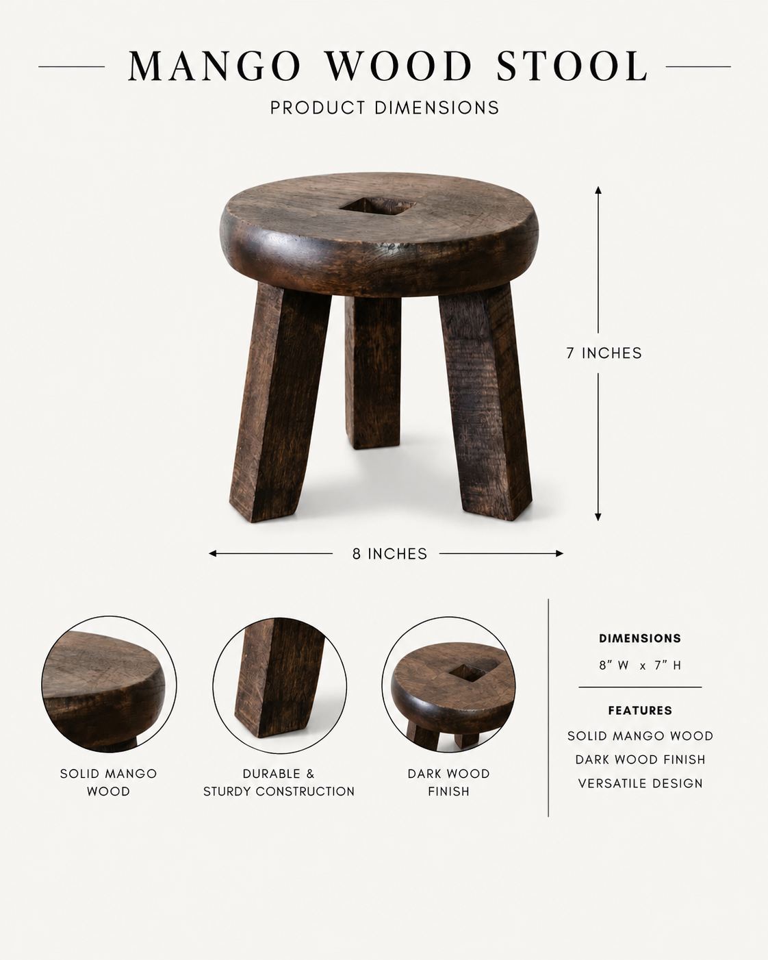 Mango Wood Pedestal