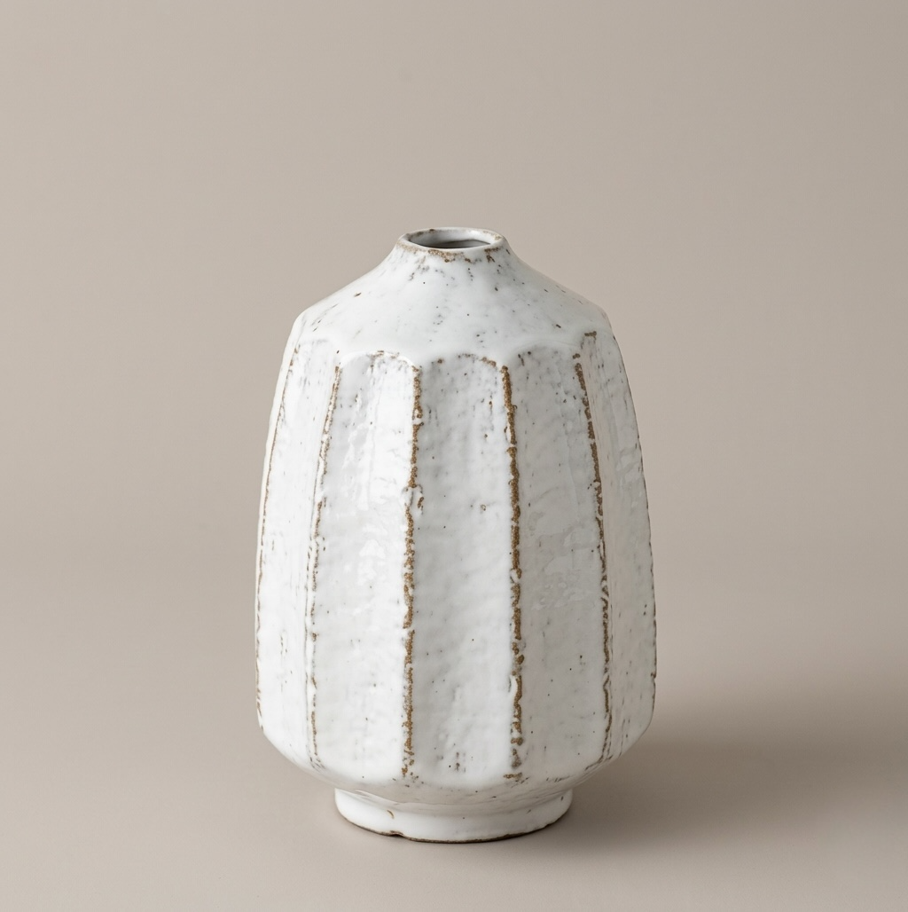 Braden White Vase