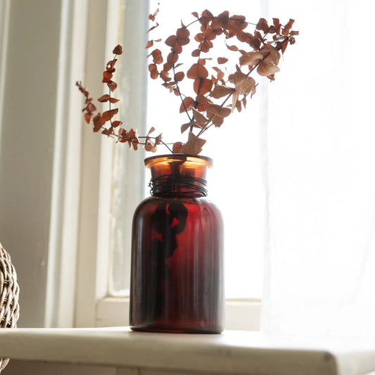 Amber Glass Vase