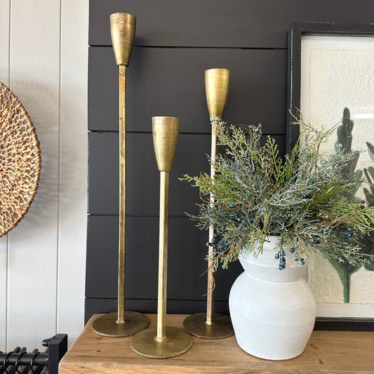 Holiday Gold Candlestick