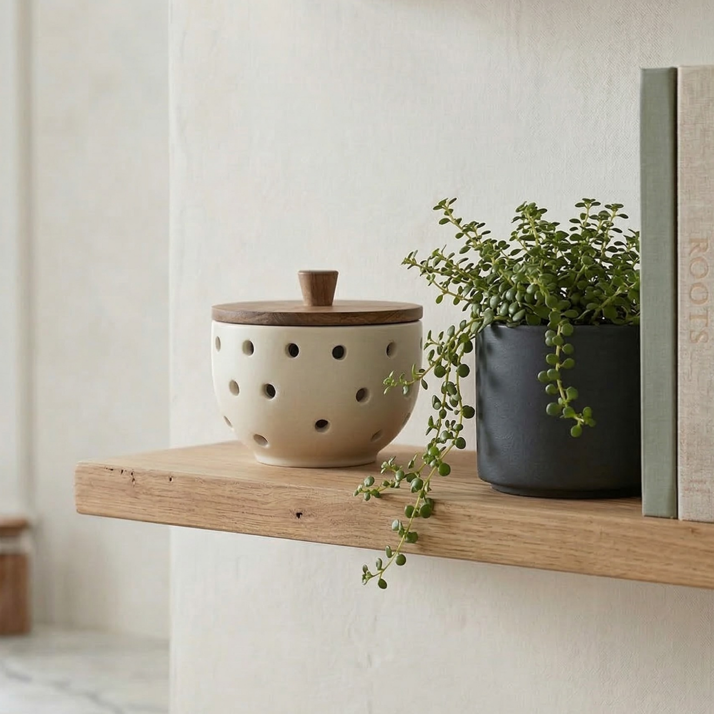 Stoneware Garlic/Onion Keeper