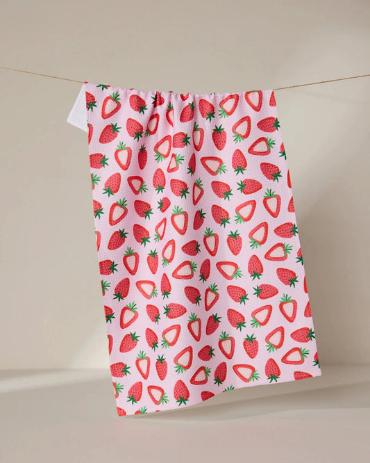 Sweet Strawberry Tea Towel