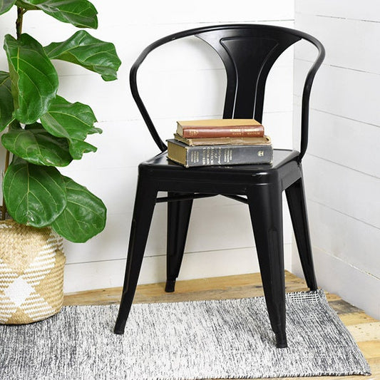 Black Metal Dining Chair