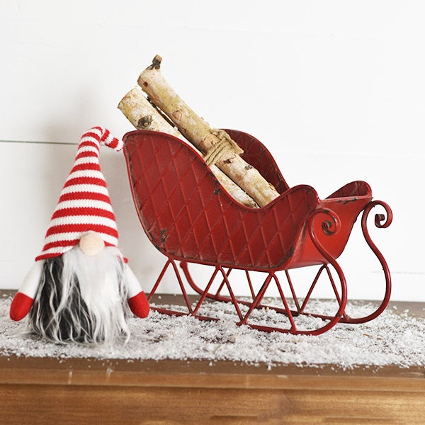 Red Metal Sleigh 2