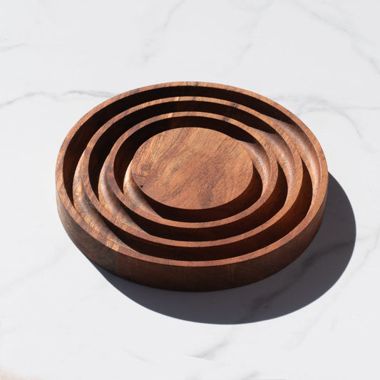 Round Wood Trivet