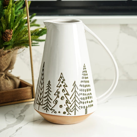 Holiday Ceramic Pitcher