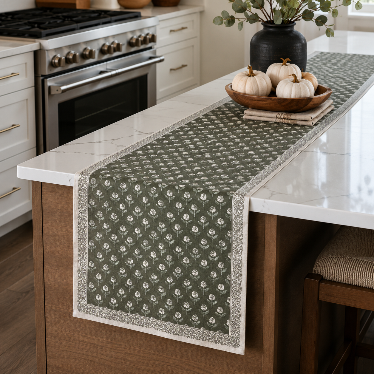 Moss Pattern Table Runner