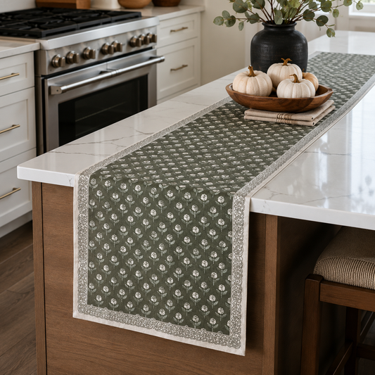 Moss Pattern Table Runner