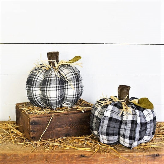 Black Flannel Pumpkin