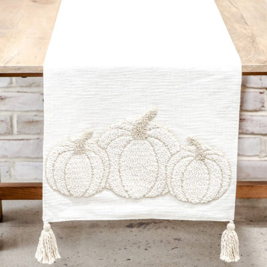 Emboridered Pumpkin Table Runner