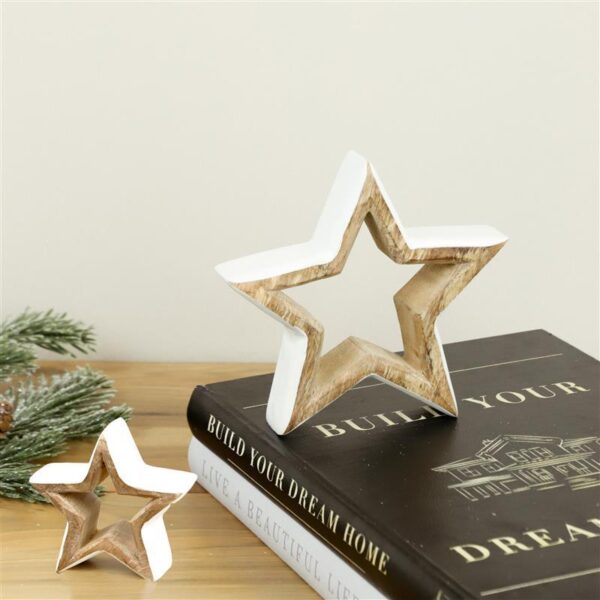 S/2 Holiday Wood Stars