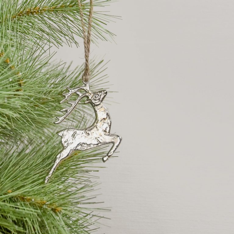 Metal Deer Ornament 