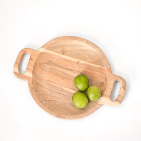 Handled Wood Tray