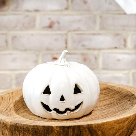 Ceramic Jack-O-Lantern Pumpkin