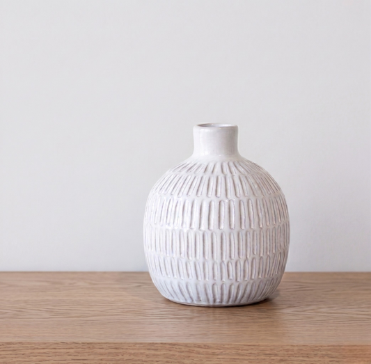 Paulie White Vase