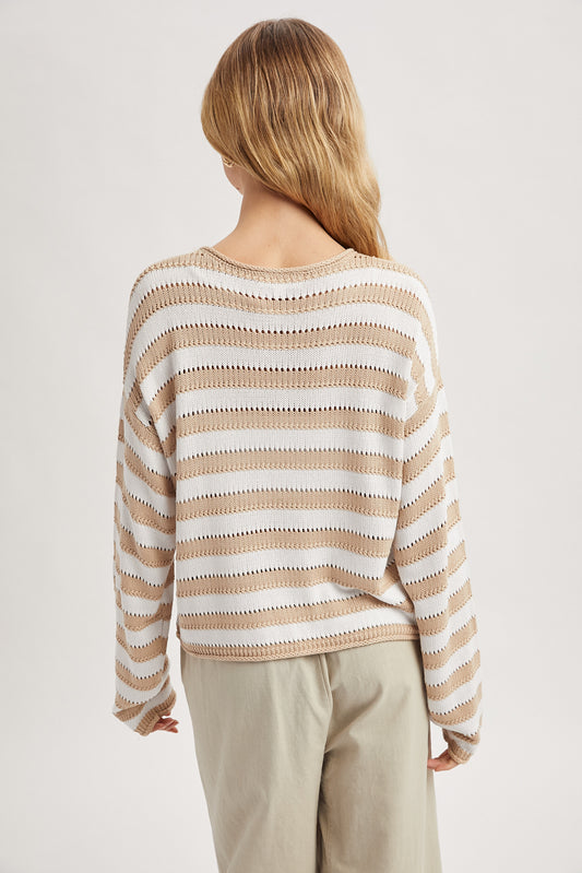 Quinn Open Knit Top