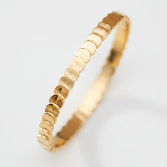 Textured Gold Bracelet Bangle