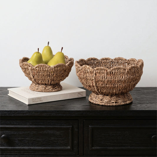 Scalloped Seagrass Bowl