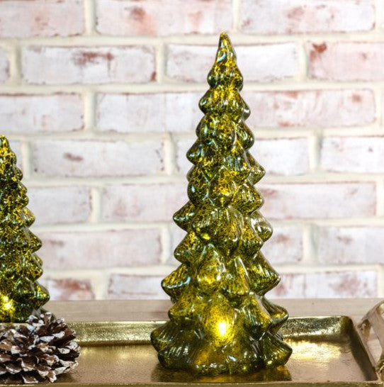 LED Green Glass Tree