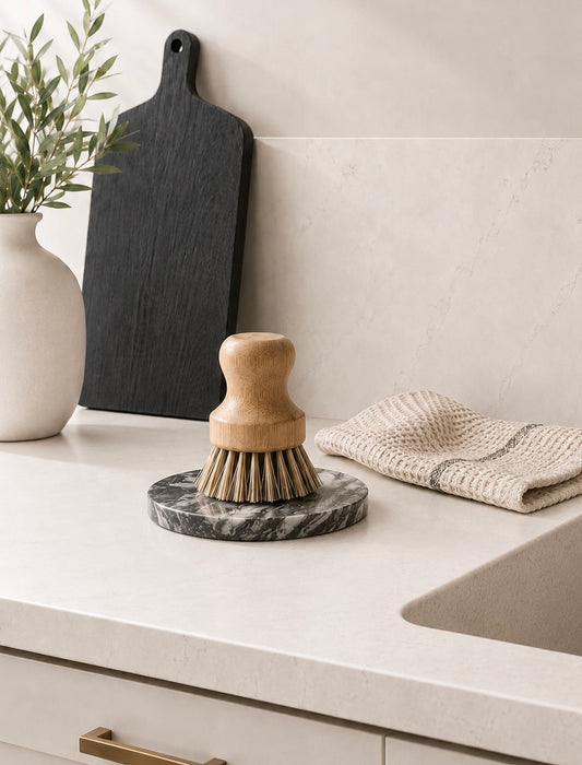 Kitchen sisal scrub brush 