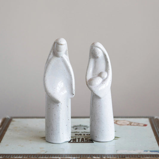 Stoneware Holy Family 