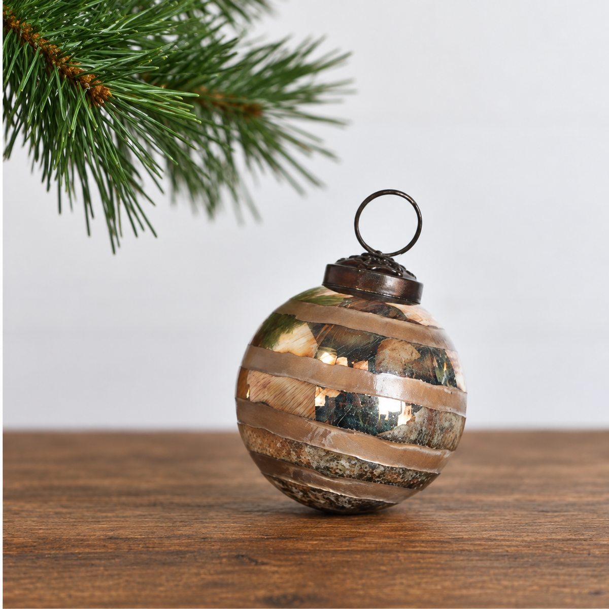 2" Mercury Glass Ornament