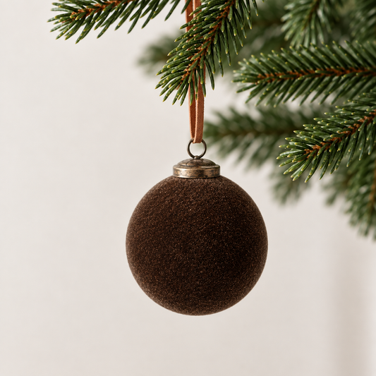 Brown Velvet Ornament