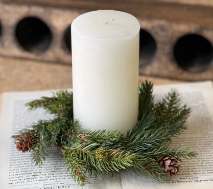 White Spruce Candle Ring