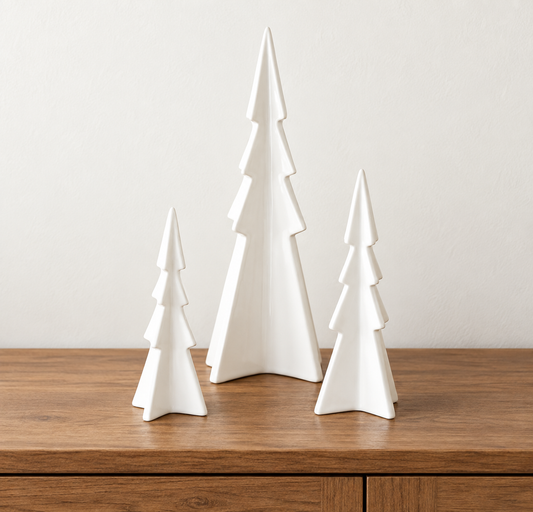 White Ceramic Holiday Tree