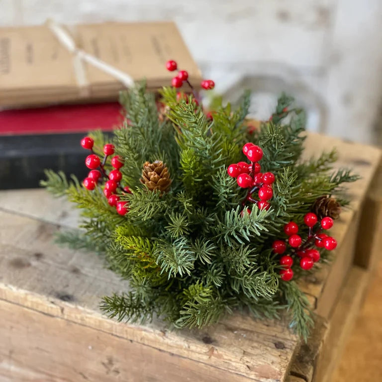 Spruce and Berry Half Sphere