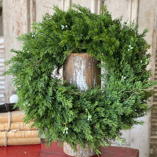 Dripping Cedar Wreath 2