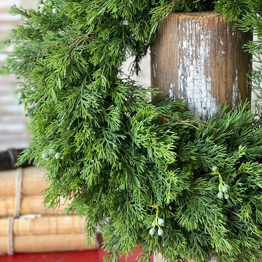 Dripping Cedar Wreath 2