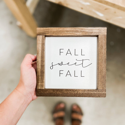 Fall Sweet Fall Block Sign