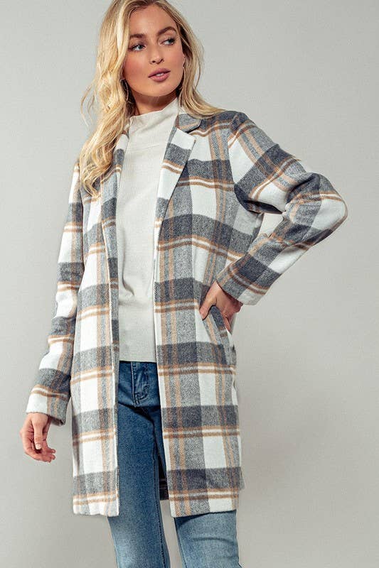 Caite Plaid Coat